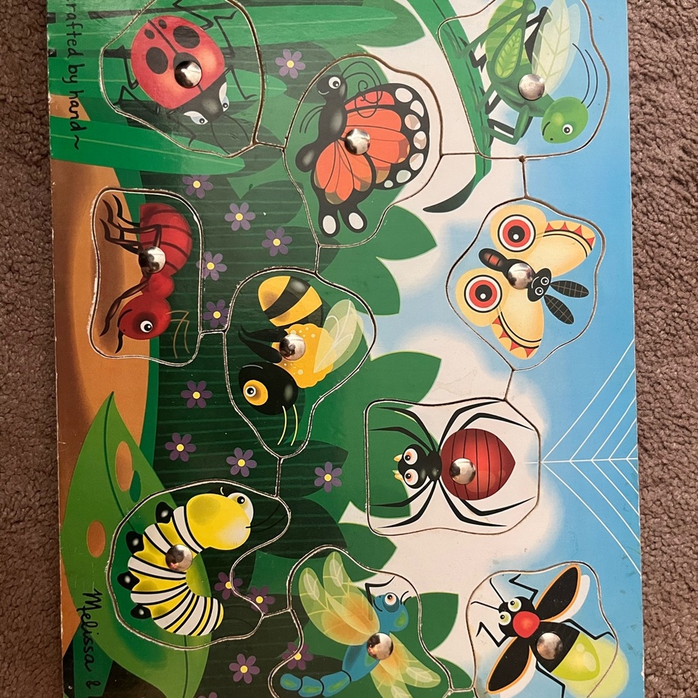 Melissa & Doug Colorful Insect Wooden Puzzle